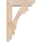 Ekena Millwork Merced Slat Smooth Bracket w/ Offset Brace, Douglas Fir, 5 1/2"W x 18"D x 26"H BKT0604X18X26MRC06SDF - alternate 4
